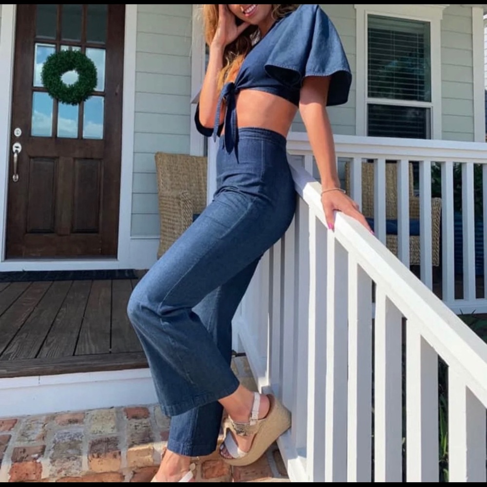 Free people denim set
